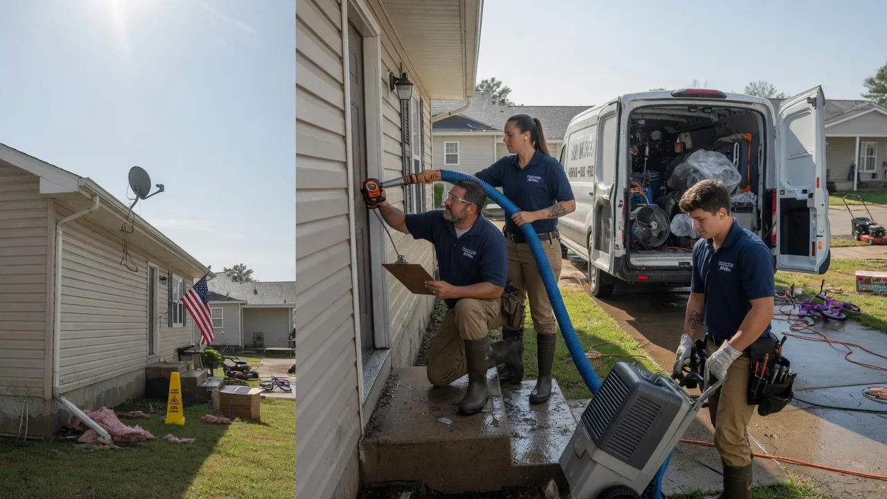 Ceiling Water Damage Restoration in Ruston, LA near me